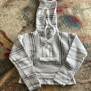 Striped Hooded Women's Sweater